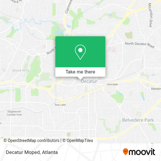 Decatur Moped map
