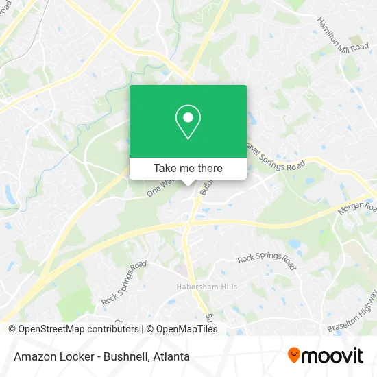 Amazon Locker - Bushnell map