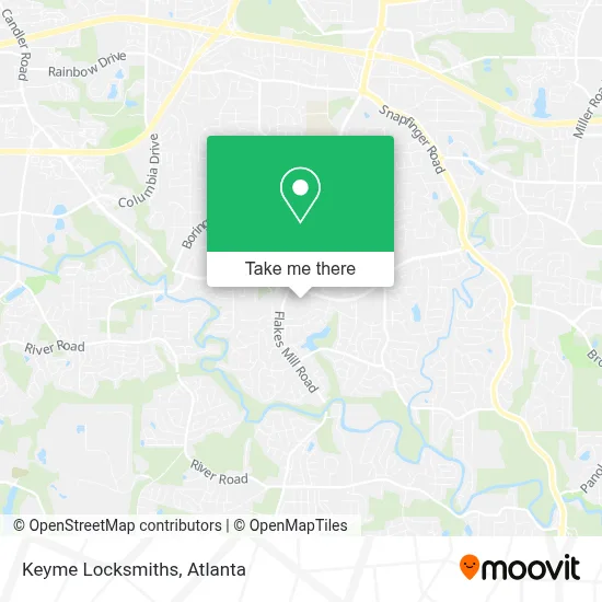 Keyme Locksmiths map