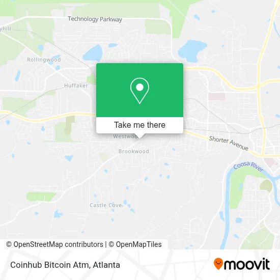 Coinhub Bitcoin Atm map
