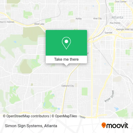 Simon Sign Systems map