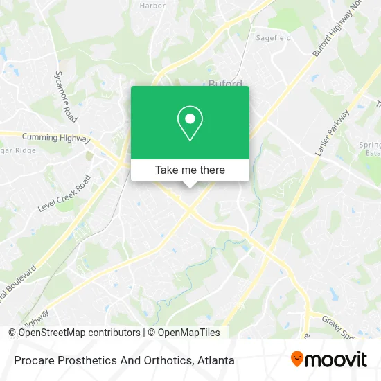 Procare Prosthetics And Orthotics map