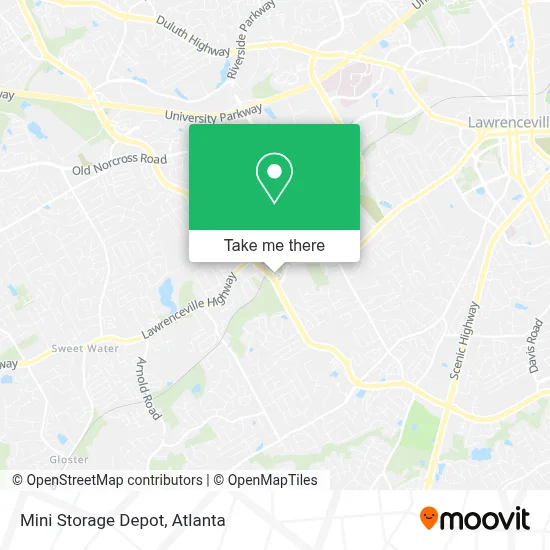 Mini Storage Depot map