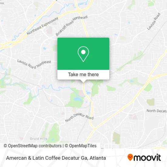 Amercan & Latin Coffee Decatur Ga map