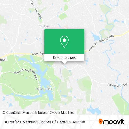 A Perfect Wedding Chapel Of Georgia map