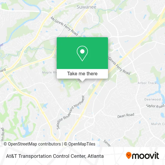At&T Transportation Control Center map