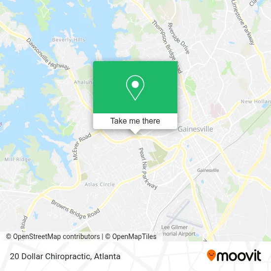 20 Dollar Chiropractic map