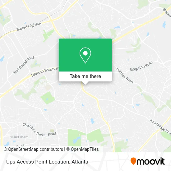 Ups Access Point Location map