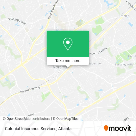 Colonial Insurance Services map