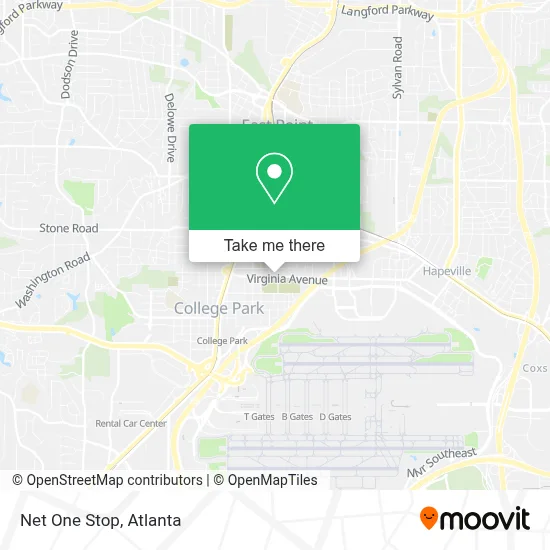 Net One Stop map
