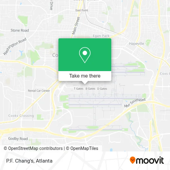 P.F. Chang's map