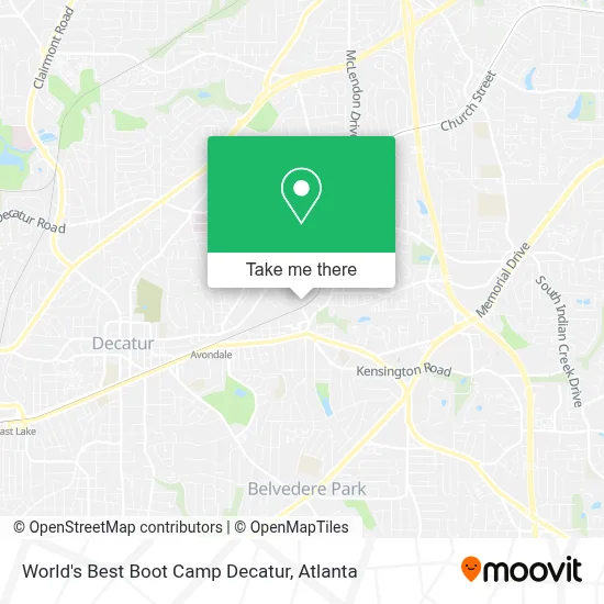 World's Best Boot Camp Decatur map