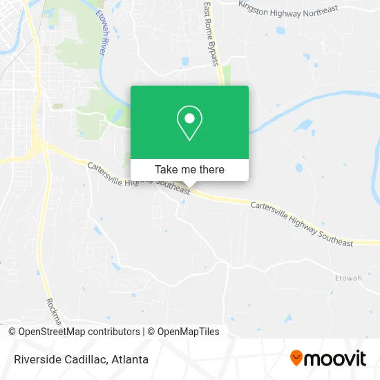 Riverside Cadillac map
