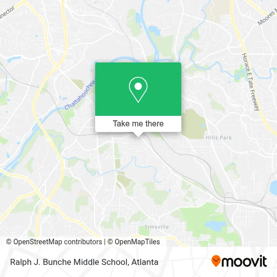 Ralph J. Bunche Middle School map