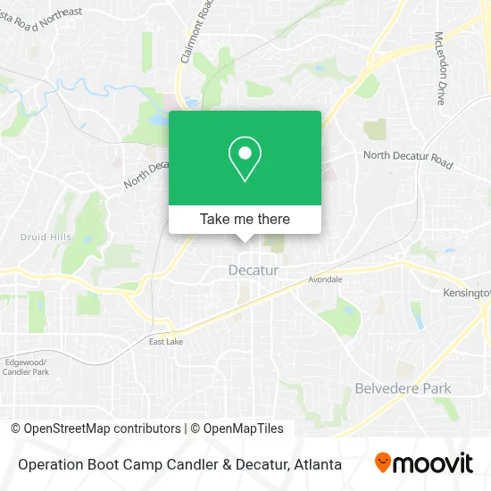 Operation Boot Camp Candler & Decatur map