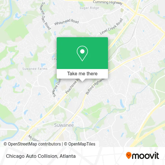 Chicago Auto Collision map