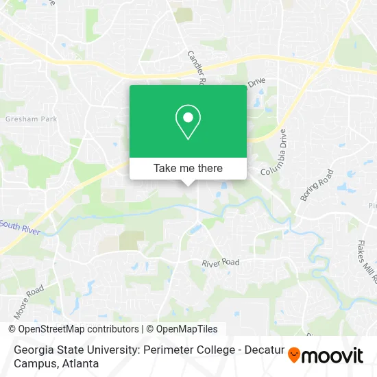 Georgia State University: Perimeter College - Decatur Campus map