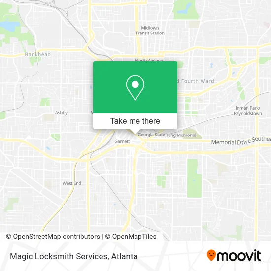 Magic Locksmith Services map