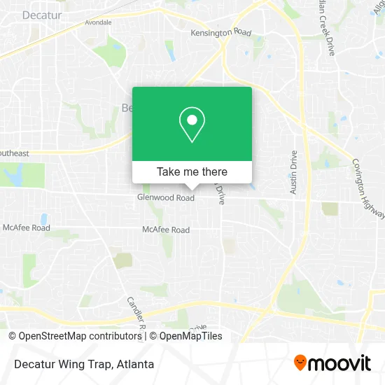 Decatur Wing Trap map