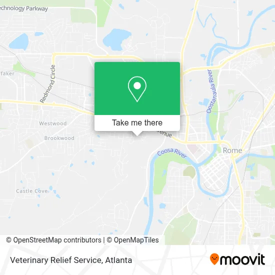 Veterinary Relief Service map