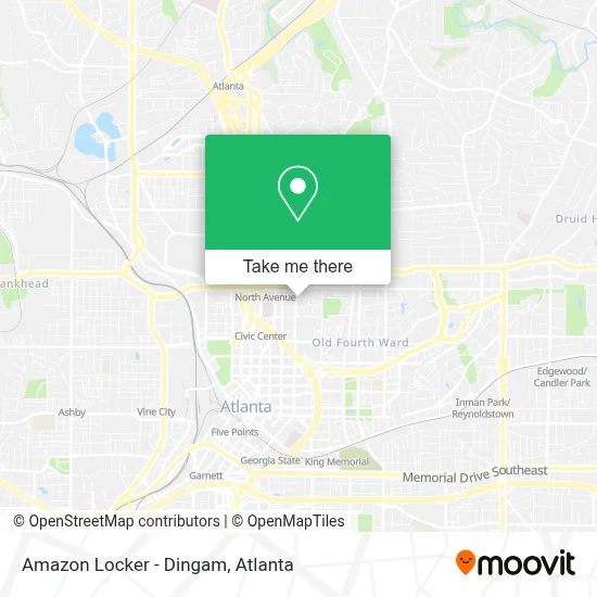Amazon Locker - Dingam map