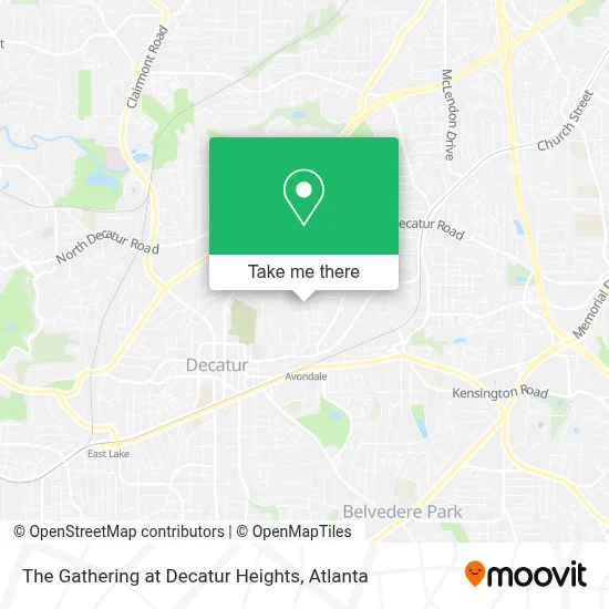The Gathering at Decatur Heights map