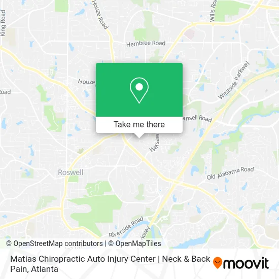 Matias Chiropractic Auto Injury Center | Neck & Back Pain map