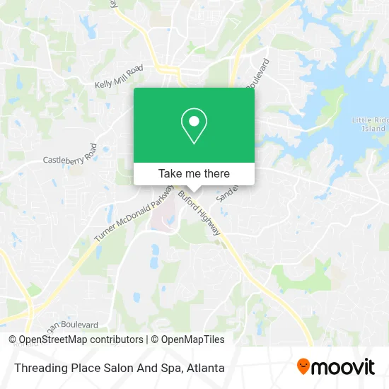 Threading Place Salon And Spa map