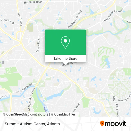 Summit Autism Center map