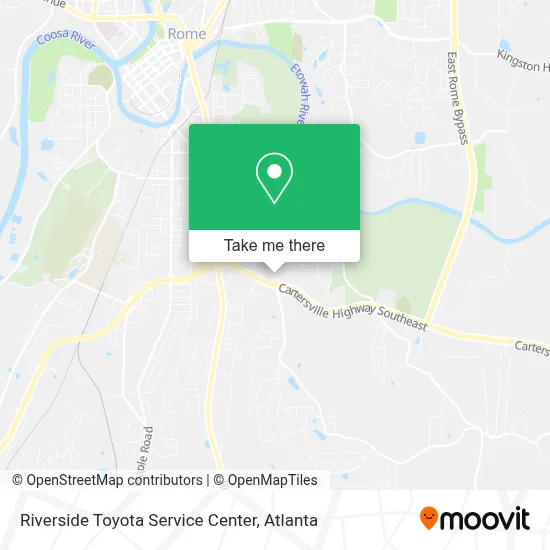 Riverside Toyota Service Center map