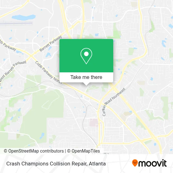 Crash Champions Collision Repair map