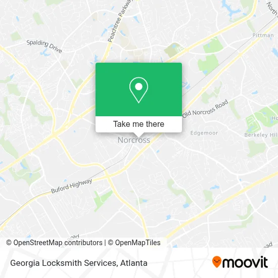 Georgia Locksmith Services map