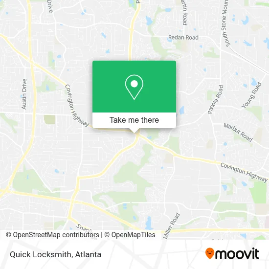 Quick Locksmith map