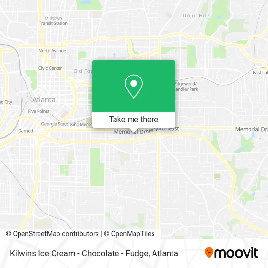 Kilwins Ice Cream - Chocolate - Fudge map