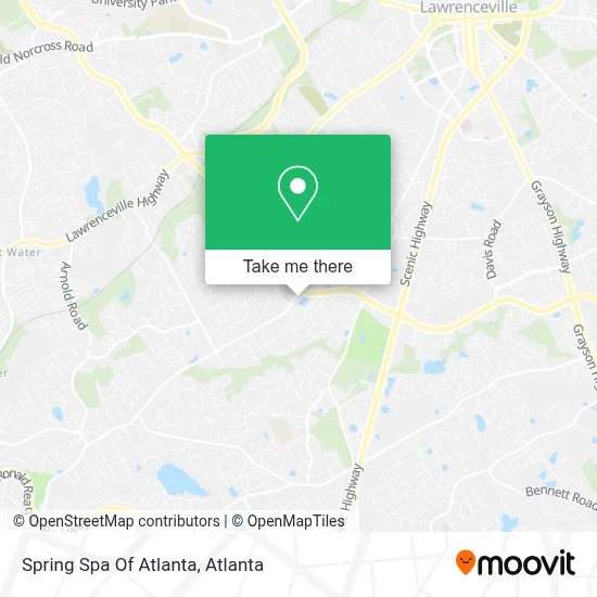 Spring Spa Of Atlanta map