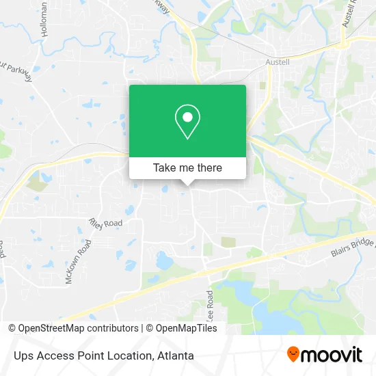 Ups Access Point Location map