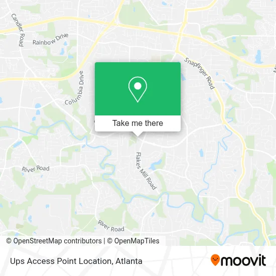 Ups Access Point Location map