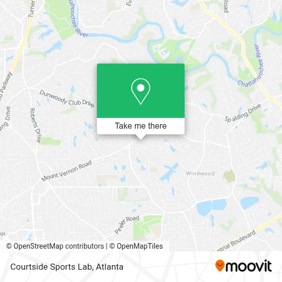 Courtside Sports Lab map