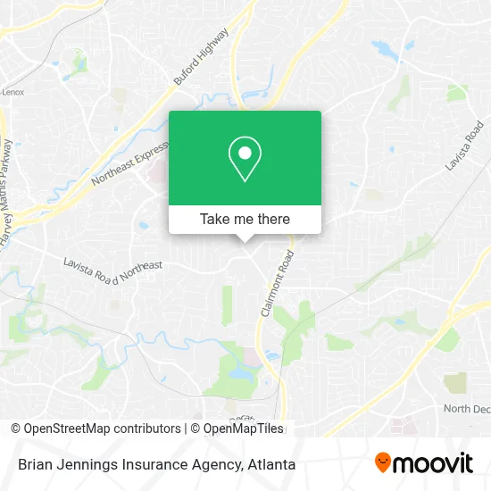 Brian Jennings Insurance Agency map