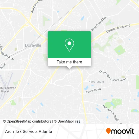 Arch Tax Service map