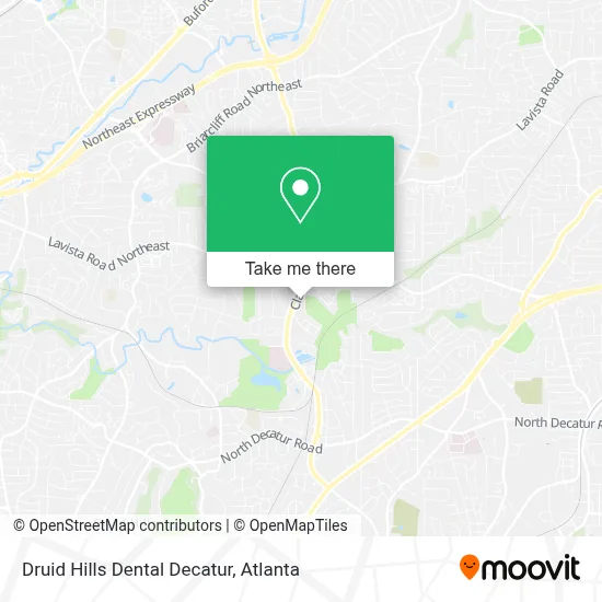 Druid Hills Dental Decatur map