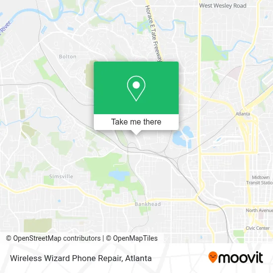 Wireless Wizard Phone Repair map