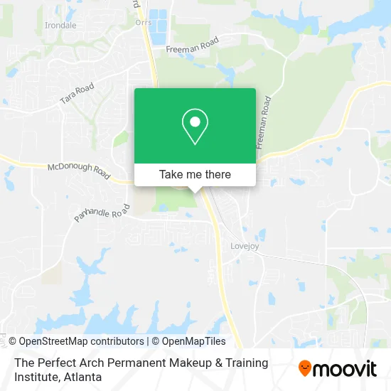 The Perfect Arch Permanent Makeup & Training Institute map