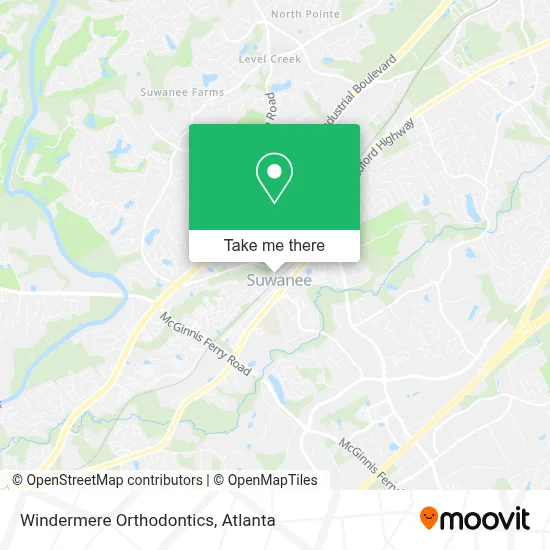 Windermere Orthodontics map