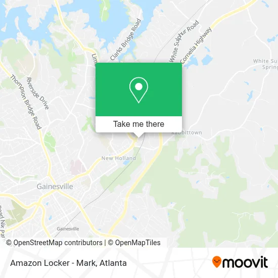 Amazon Locker - Mark map