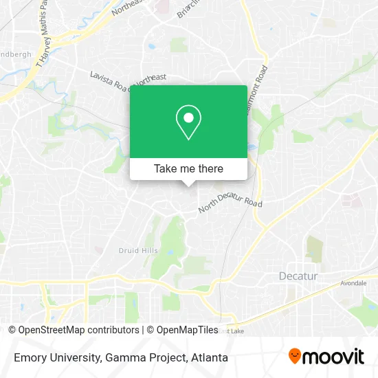 Emory University, Gamma Project map
