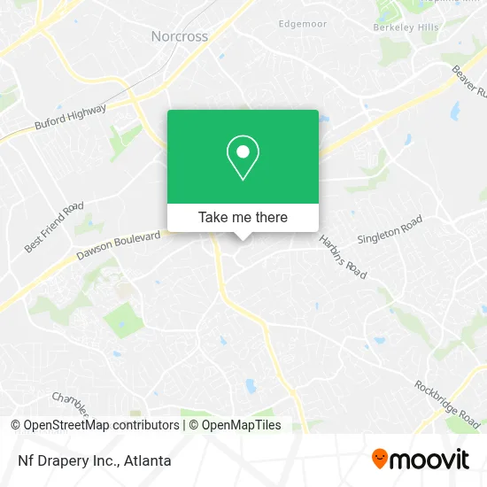 Nf Drapery Inc. map