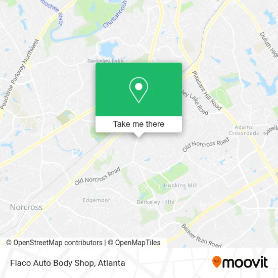 Flaco Auto Body Shop map