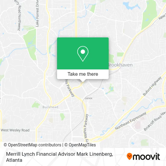 Merrill Lynch Financial Advisor Mark Linenberg map