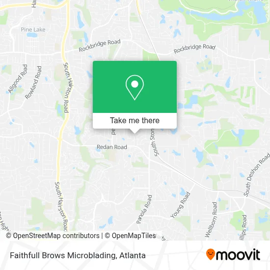 Faithfull Brows Microblading map